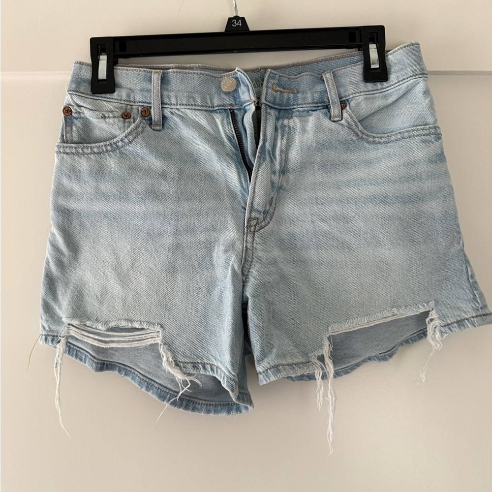 Light Blue Denim Women Shorts